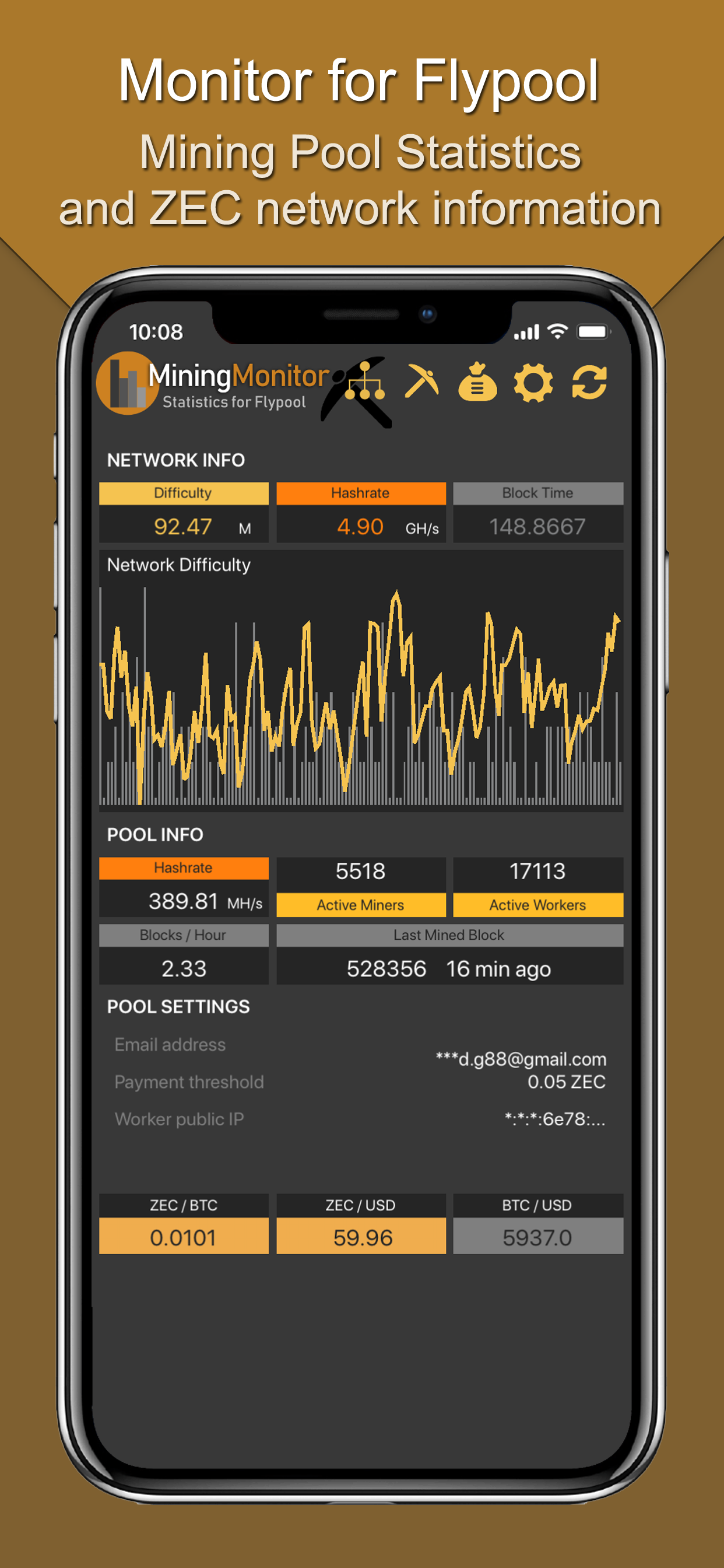 Flypool Mining Monitor